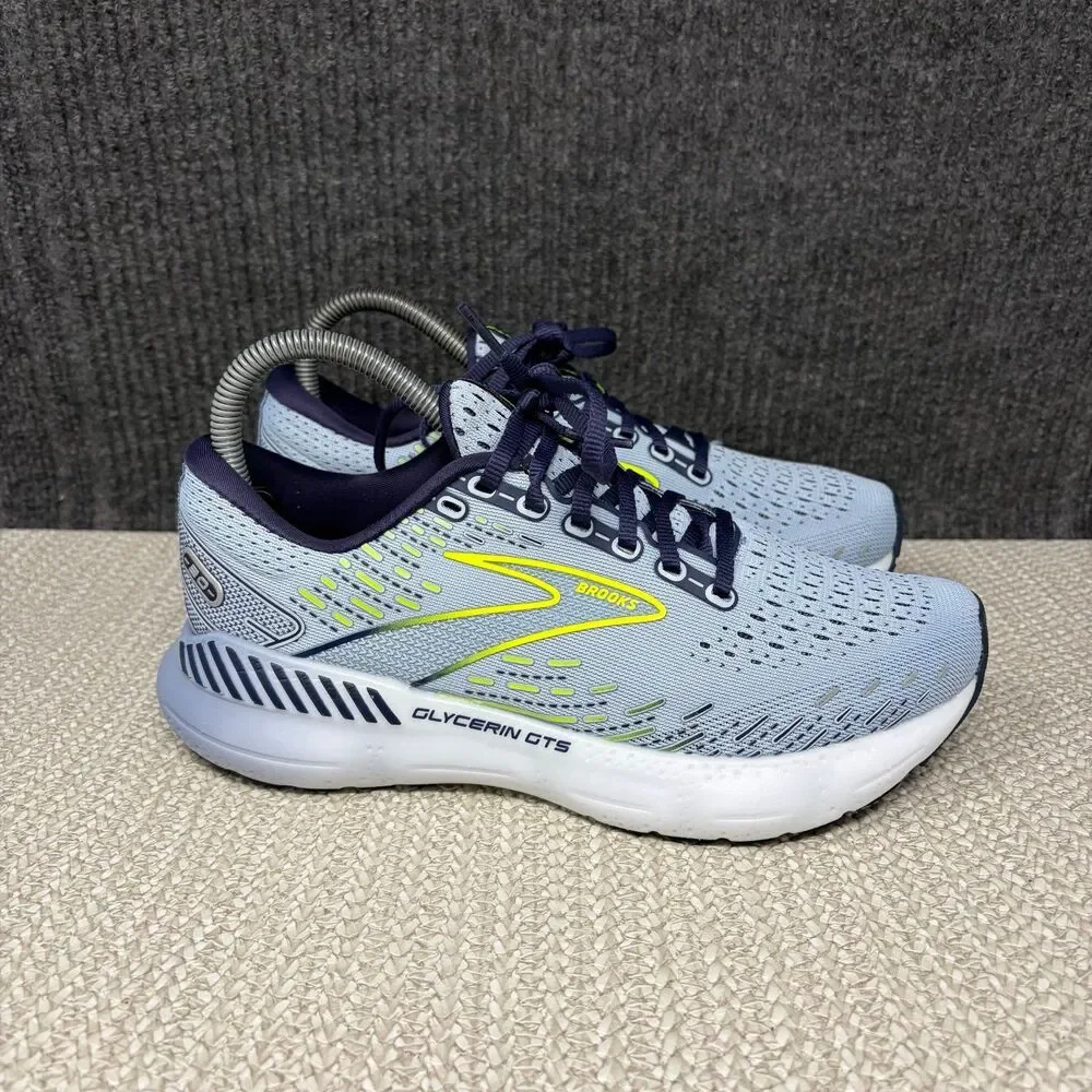 Brooks Glycerin GTS 20 Light Blue Peacoat Nightlife Running Shoes Women’s 7 B